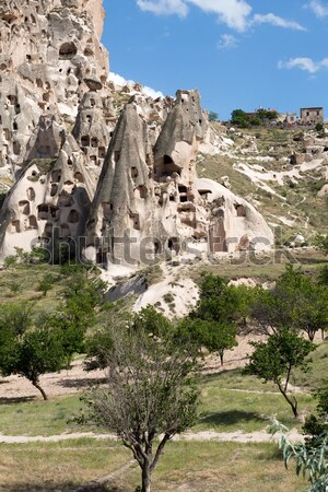 view of Uchisar castle in Cappadocia  Stock photo © wjarek