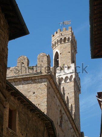 Volterra-medieval Palazzo dei Priori Stock photo © wjarek