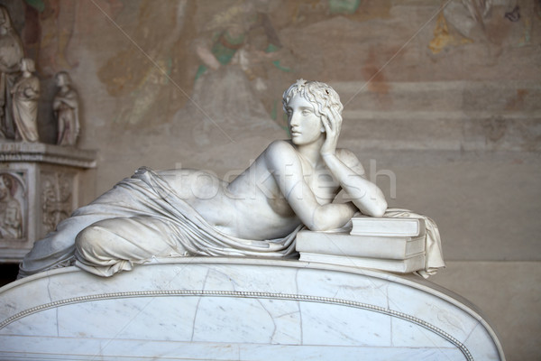 Detaliu mormânt italian matematician figura ştiinţă Imagine de stoc © wjarek