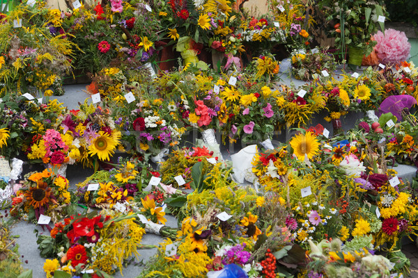 beautiful bouquets of flowers and herbs Stock photo © wjarek