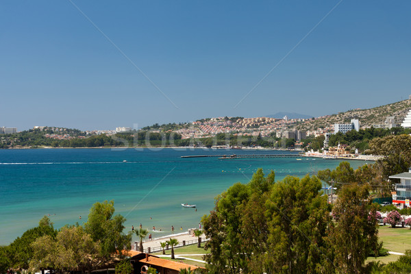 Aegean coast - Recreaiton area and beach Stock photo © wjarek