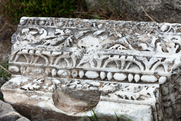 Romok ősi város tavasz fürdő törött Stock fotó © wjarek
