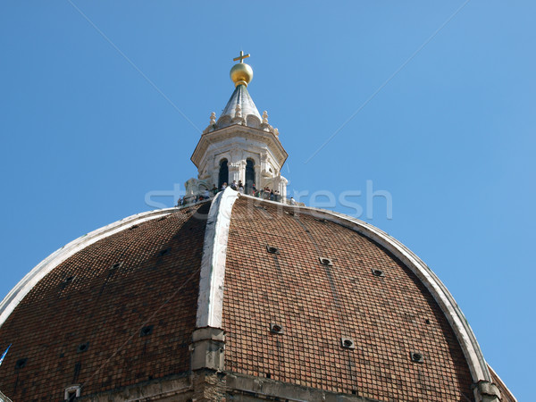 Florenţa dom biserică ţiglă catedrală Imagine de stoc © wjarek