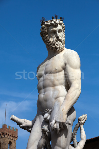 Florence - Statue of Neptune Stock photo © wjarek