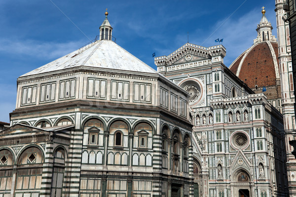 View of the Baptistery, Campanile and Duomo - Florence Stock photo © wjarek