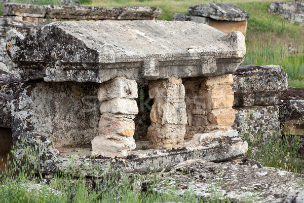 ruins of the ancient city of Hierapolis Stock photo © wjarek
