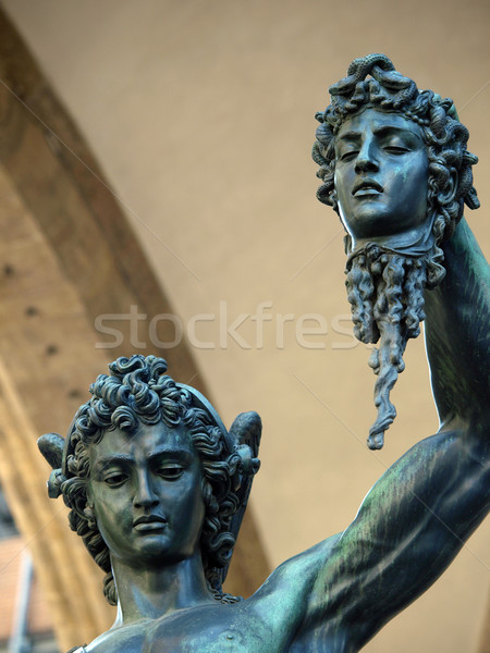 Florence - Perseus holding the head of Medusa by Cellini Stock photo © wjarek