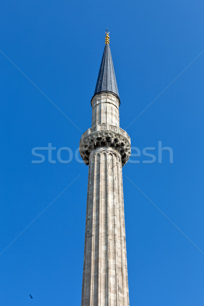 Istanbul - one of minarets Hagia Sophia. Turkey Stock photo © wjarek