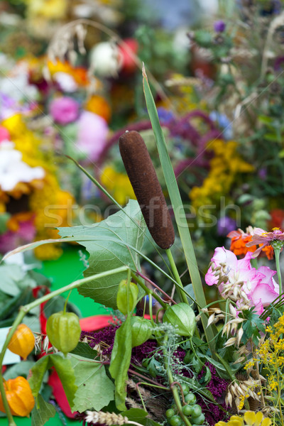 beautiful bouquets of flowers and herbs Stock photo © wjarek