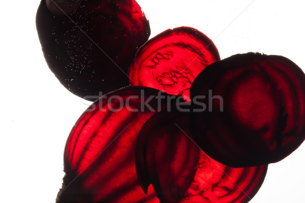 sliced raw beet Stock photo © wjarek