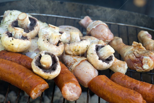 Foto stock: Barbacoa · delicioso · carne · a · la · parrilla · parrilla · fiesta · jardín