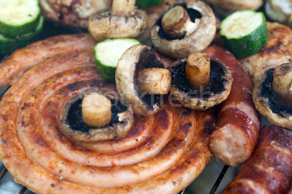 Foto stock: Barbacoa · delicioso · carne · a · la · parrilla · parrilla · fiesta · jardín