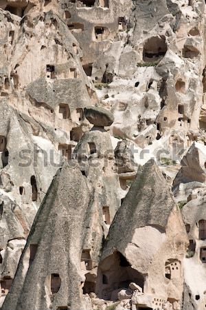 view of Uchisar castle in Cappadocia , Turkey Stock photo © wjarek