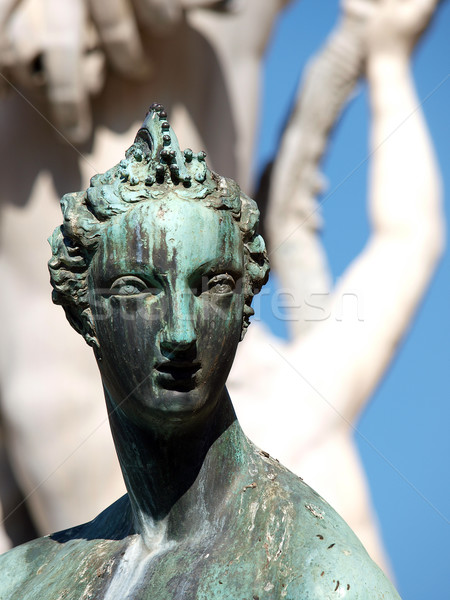 Fountain of Neptun in the Piazza della Signoria, Florence Stock photo © wjarek