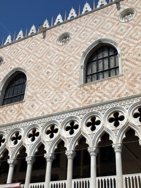 Thefacade of Doges Palace -Venicei, Italy Stock photo © wjarek