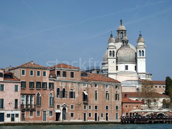 Venedig antiken Gebäude Gebäude Architektur Stock foto © wjarek