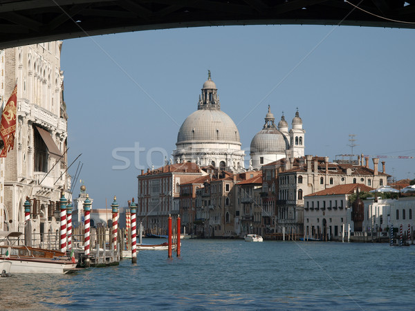 Venice - View of Salute from under Ponte dell'Accademia Stock photo © wjarek