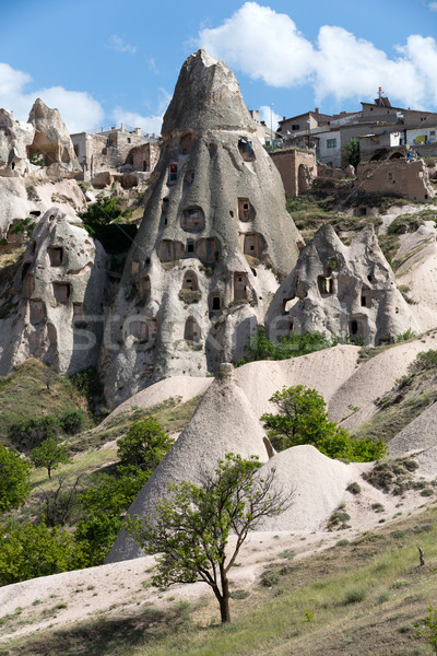 view of Uchisar castle in Cappadocia  Stock photo © wjarek