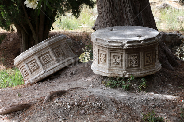 the ruins of the ancient agora on Kos Island, Dodecanese Stock photo © wjarek