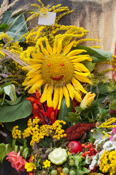 beautiful bouquets of flowers and herbs Stock photo © wjarek