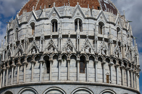 Pisa - Baptistry of St. John in the Piazza dei Miracoli Stock photo © wjarek