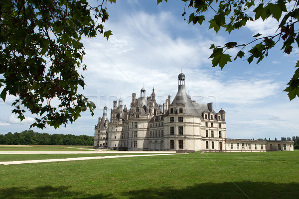 The royal Castle of Chambord in Cher Valley, France Stock photo © wjarek