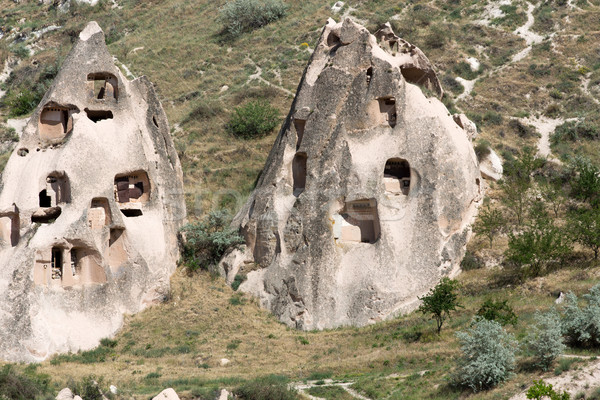 Stock photo: view of Uchisar castle in Cappadocia 