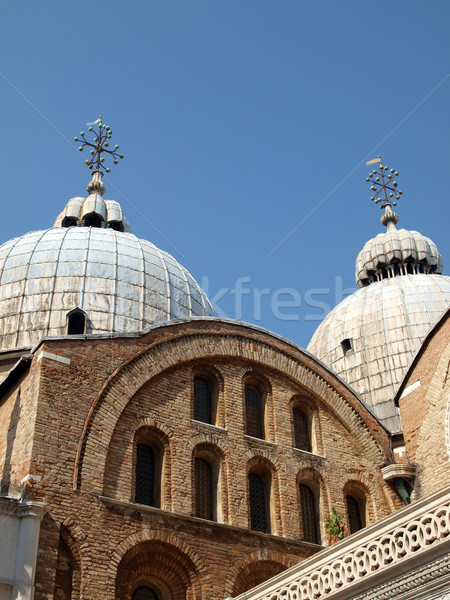 Dom bazilica Venetia trece artă acoperiş Imagine de stoc © wjarek