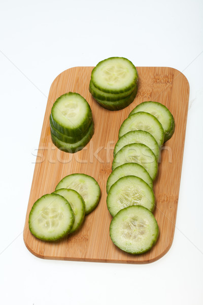 The green cucumber isolated on white background  Stock photo © wjarek