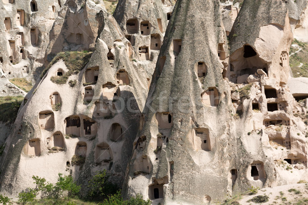 view of Uchisar castle in Cappadocia , Turkey Stock photo © wjarek