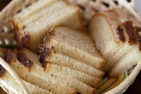 Foto d'archivio: Fette · pane · alimentare · cena · colazione · rotto