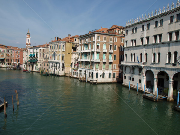 Venice - Exquisite antique buildings along Canal Grande Stock photo © wjarek