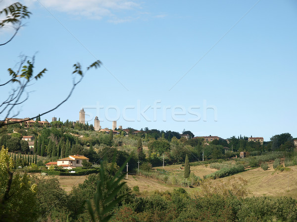 Tuscany, landscape in San Gimignano surroundings Stock photo © wjarek