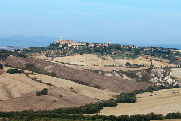 Stock photo: The medieval town of Pienza