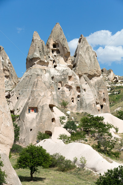 view of Uchisar castle in Cappadocia  Stock photo © wjarek