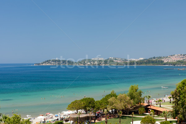 Aegean coast - Recreaiton area and beach Stock photo © wjarek