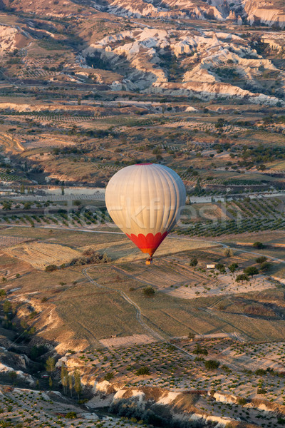 Turistik uçuş balon gündoğumu sevmek Stok fotoğraf © wjarek
