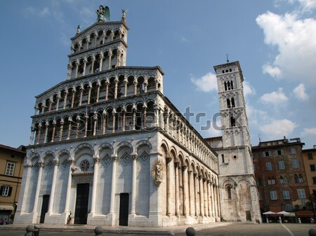 Pisa - Baptistry, Leaning Tower and Duomo in the Piazza dei Miracoli Stock photo © wjarek