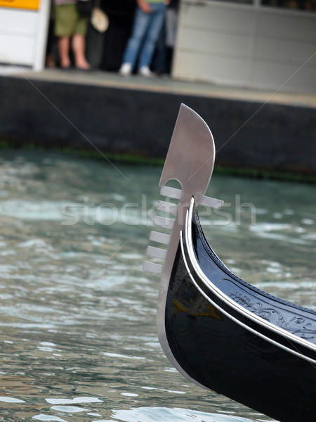Characteristic front of the Venetian gondola Stock photo © wjarek