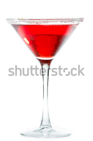 Rot Martini weiß Cocktail serviert Stock foto © wollertz