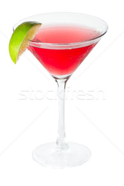 Cosmopolita aislado blanco fondo beber rojo Foto stock © wollertz