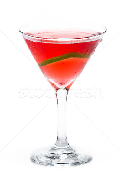Rot Martini weiß Cocktail serviert Stock foto © wollertz