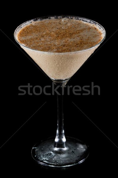 Brandy clasic bea proaspăt nucsoara top Imagine de stoc © wollertz