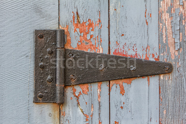 Close up of Antique Barn Hinge Stock photo © wolterk