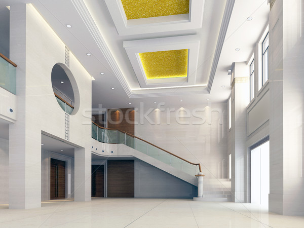 3d modern hall,corridor Stock photo © wxin