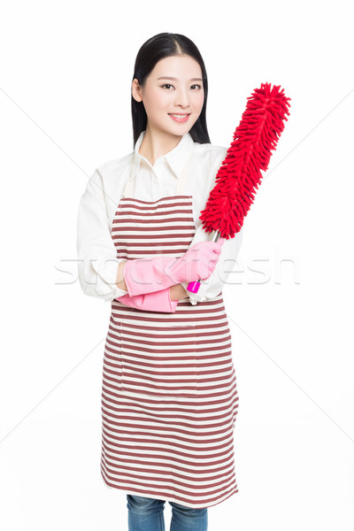 female cleaner Stock photo © wxin