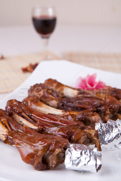 Foto stock: China · delicioso · carneiro · comida · restaurante · cozinhar