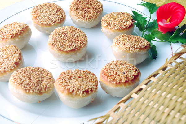china delicious food-wrap bean paste in glutinous ball Stock photo © wxin