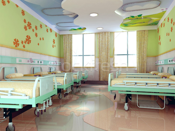 3d hospital children wards Stock photo © wxin