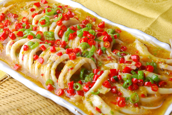 China delicioso calamar alimentos restaurante boca Foto stock © wxin